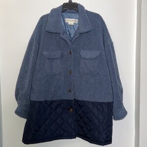 Treasure & Bond Mixed Media Shacket Size 3XL NWOT